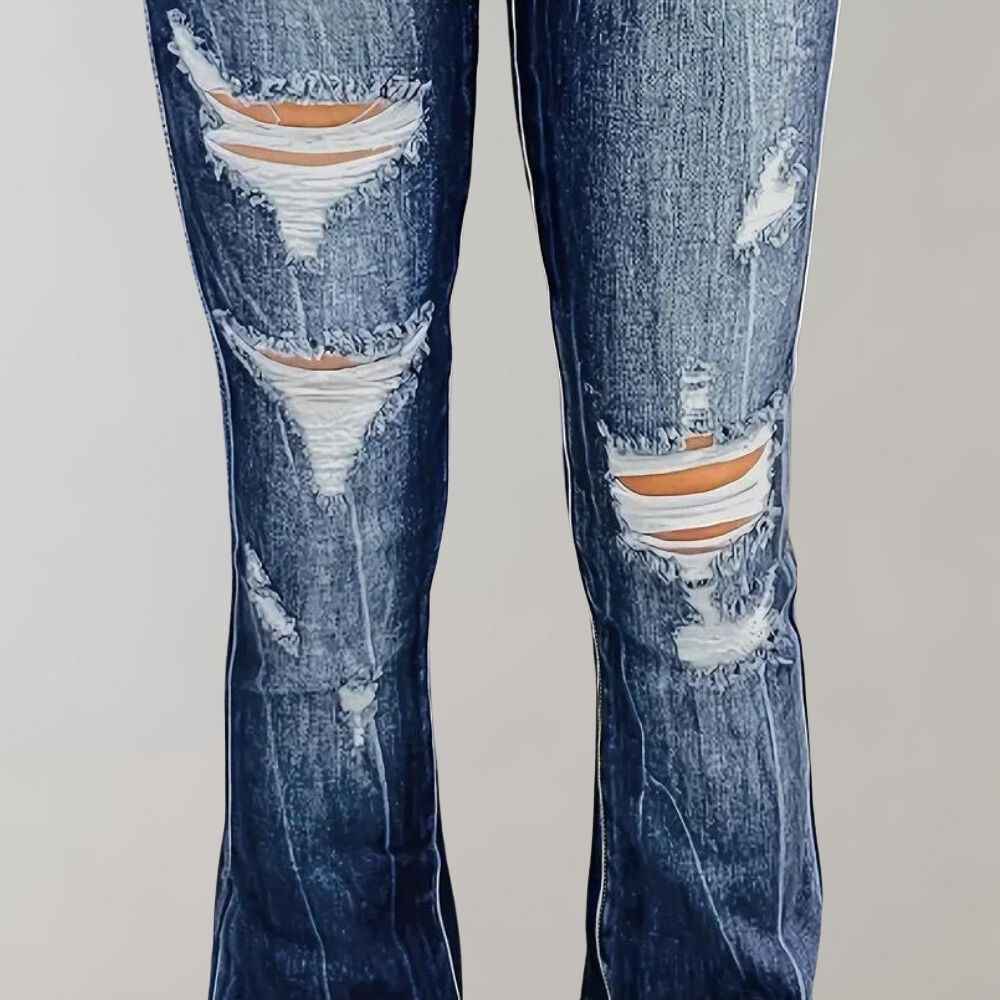 Miranda - Versleten kapotte jeansbroek