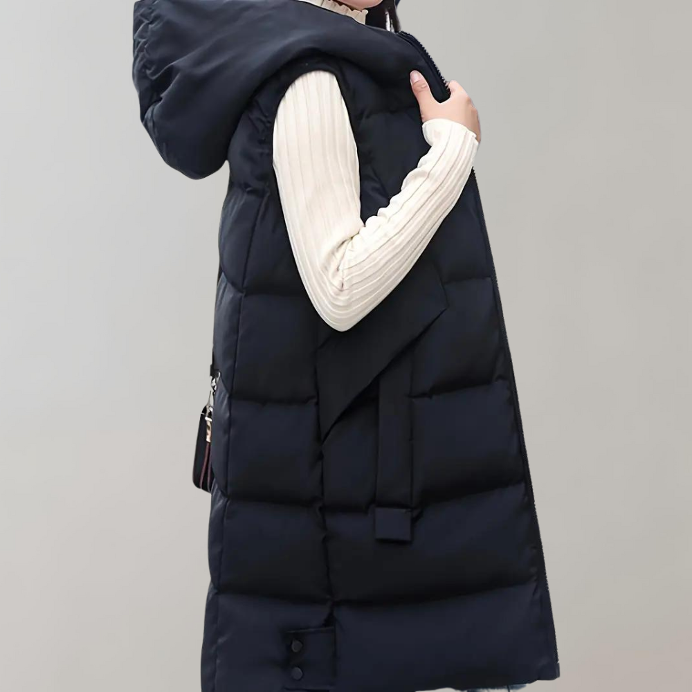 Gezellig - Lange winterjas met capuchon voor optimale warmte