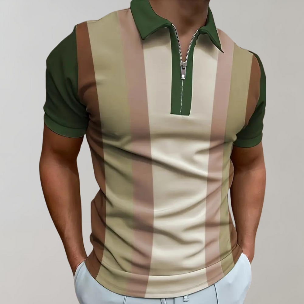 Pim - Polo shirt met ritssluiting voor heren