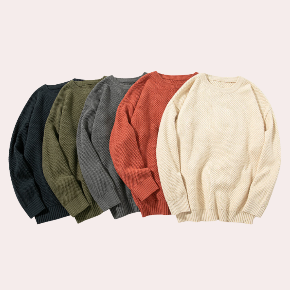 Trond - Comfortabel heren sweater met ronde hals