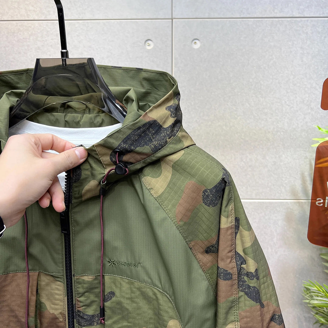 HELMOND - Camouflagejack met capuchon voor mannen