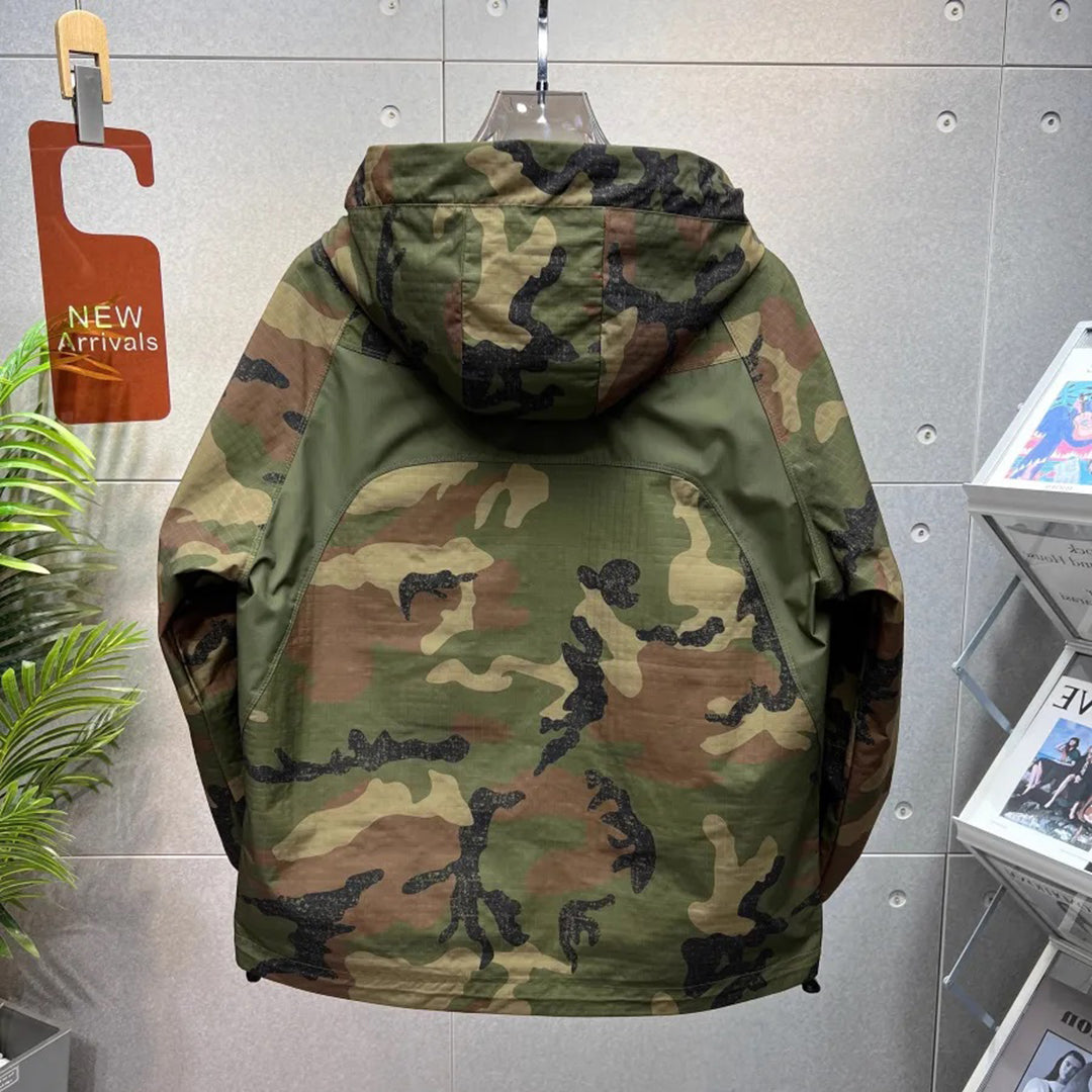 HELMOND - Camouflagejack met capuchon voor mannen