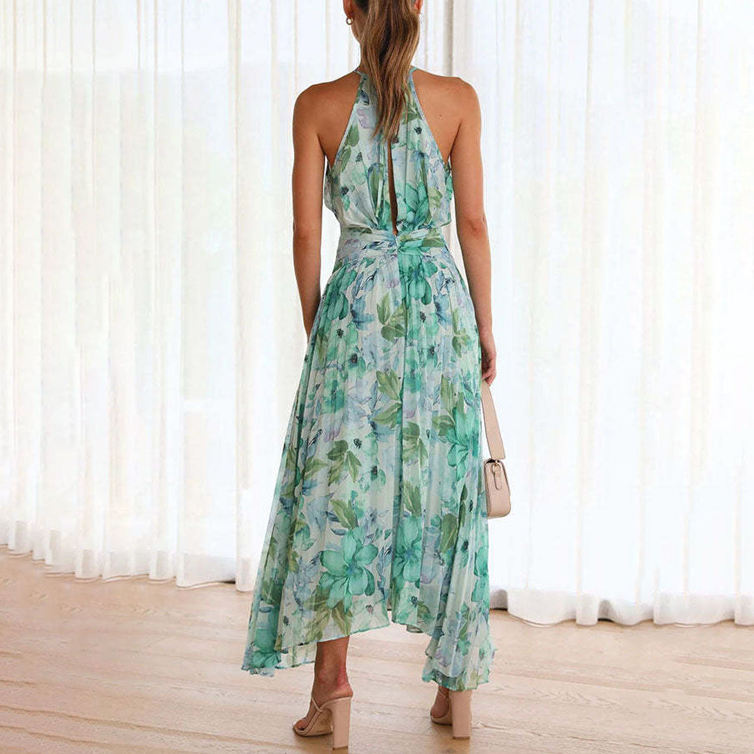 LOTTIE - Lange jurk met bloemenmotief