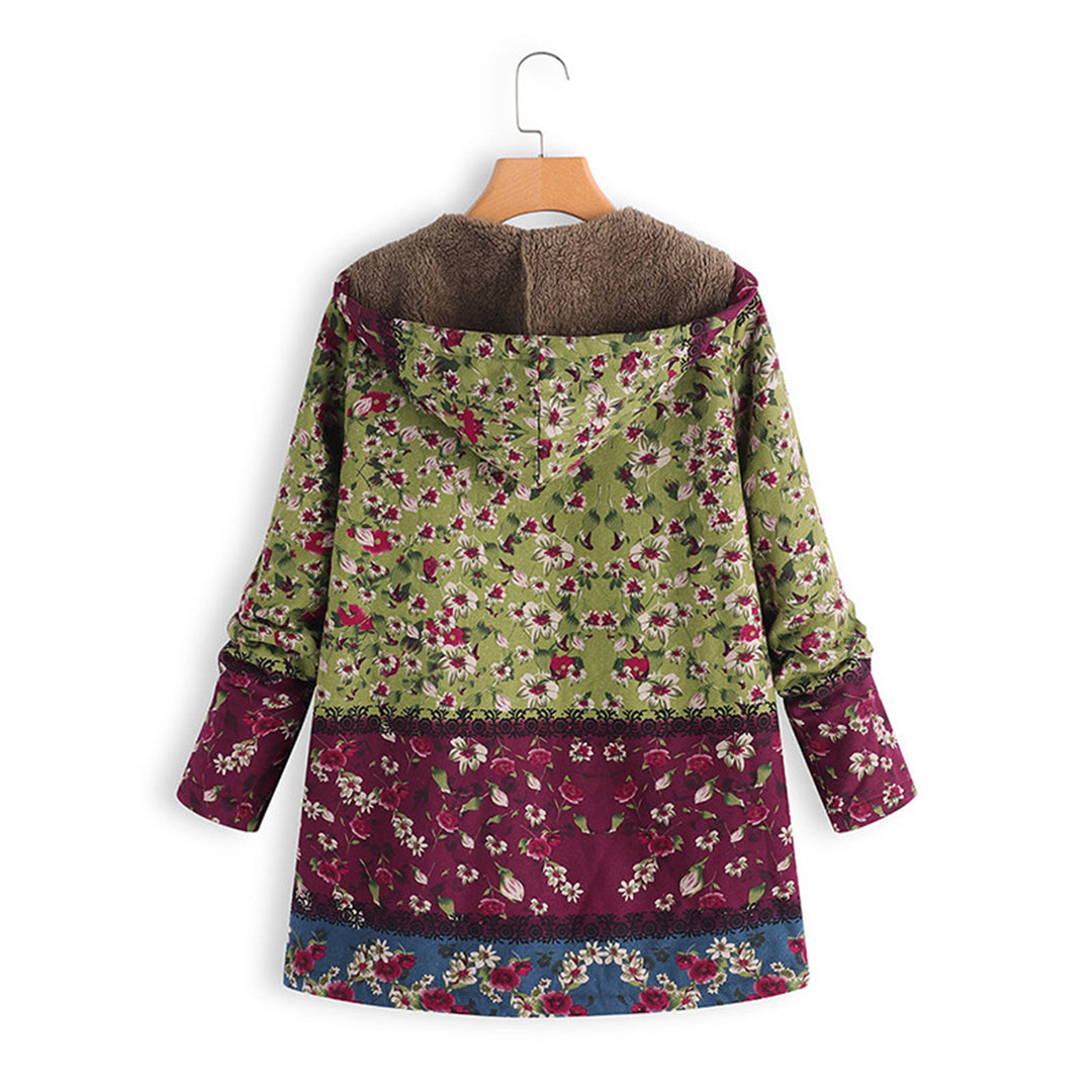 Aurora - Lange teddy jas met capuchon voor vrouwen