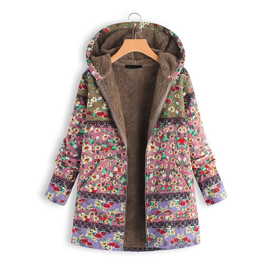 Aurora - Lange teddy jas met capuchon voor vrouwen