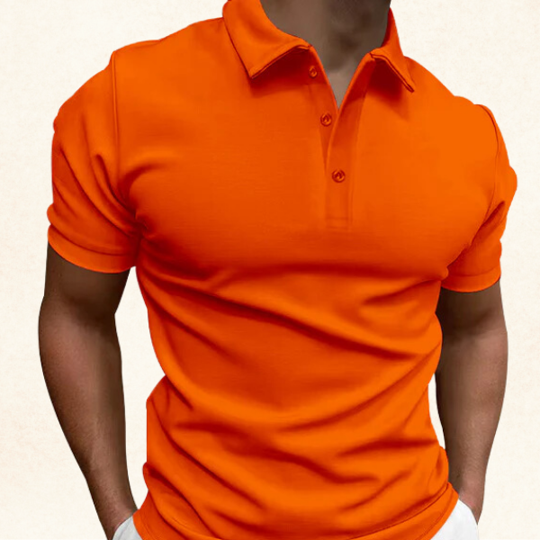 Oranje Poloshirt met knoopsluiting - Ideaal voor de zomer - EK polo
