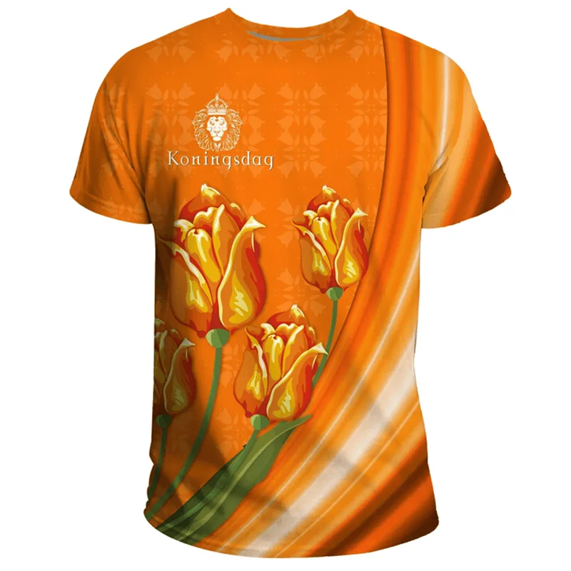 Leeuwen - Nederlands Vlag Shirt voor EK 2024